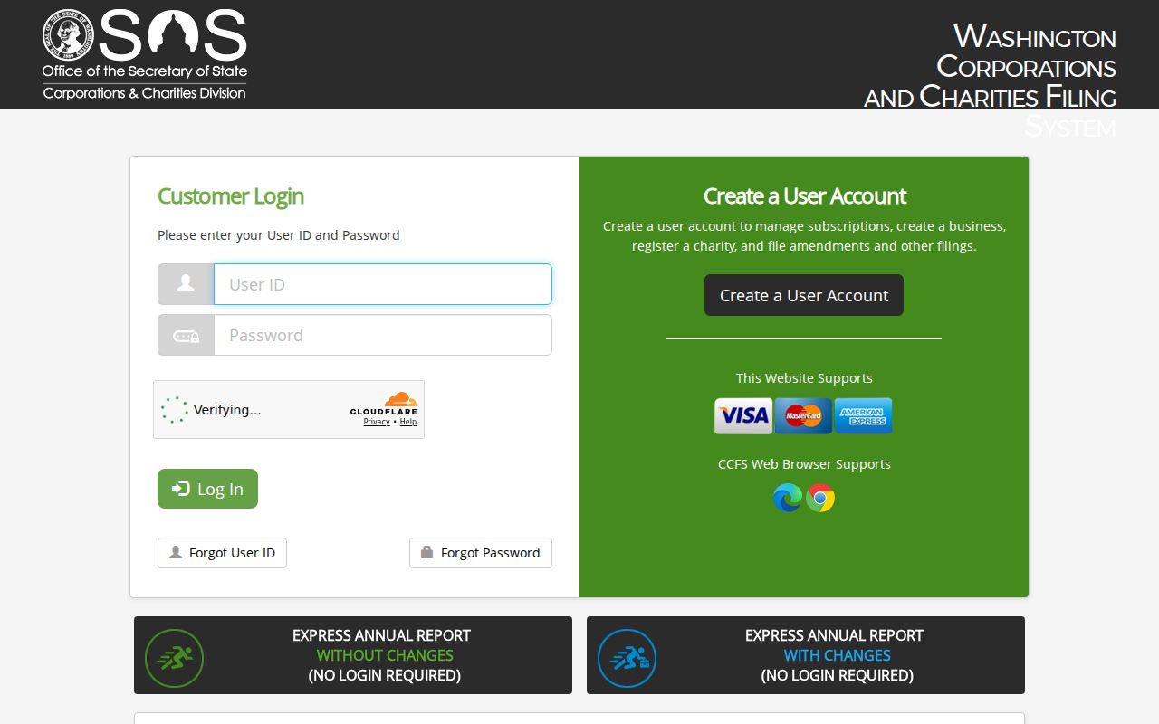 Seattle resident lookup with Washington business filing search modes