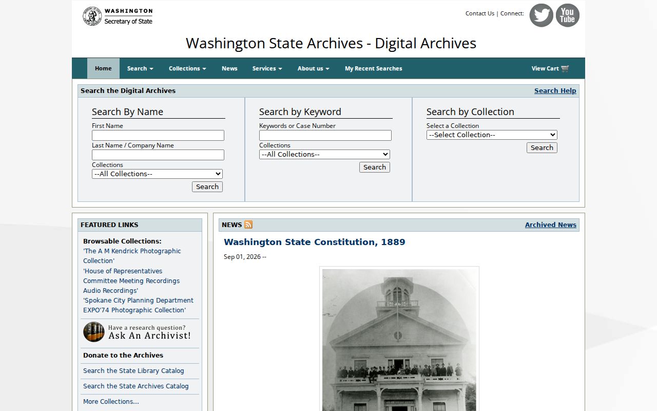 Seattle resident lookup resources in Washington Digital Archives